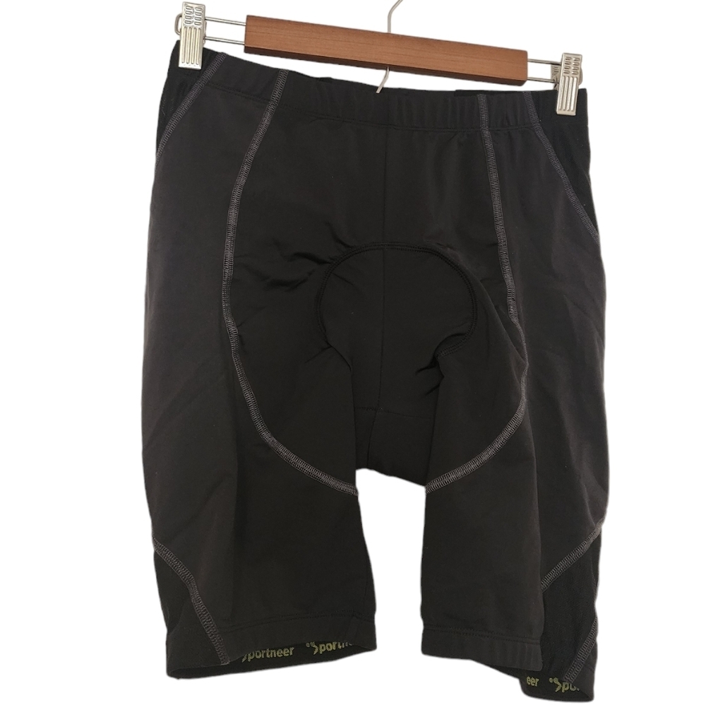 Sportneer Black Padded Cycling Shorts Size L